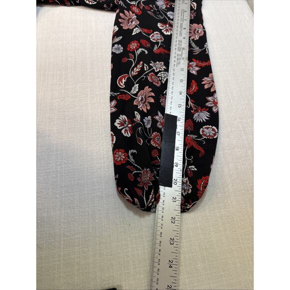 Banana Republic Botanic Floral Ruffle Neck Romanticore Keyhole Back Feminine 8 - Picture 13 of 15